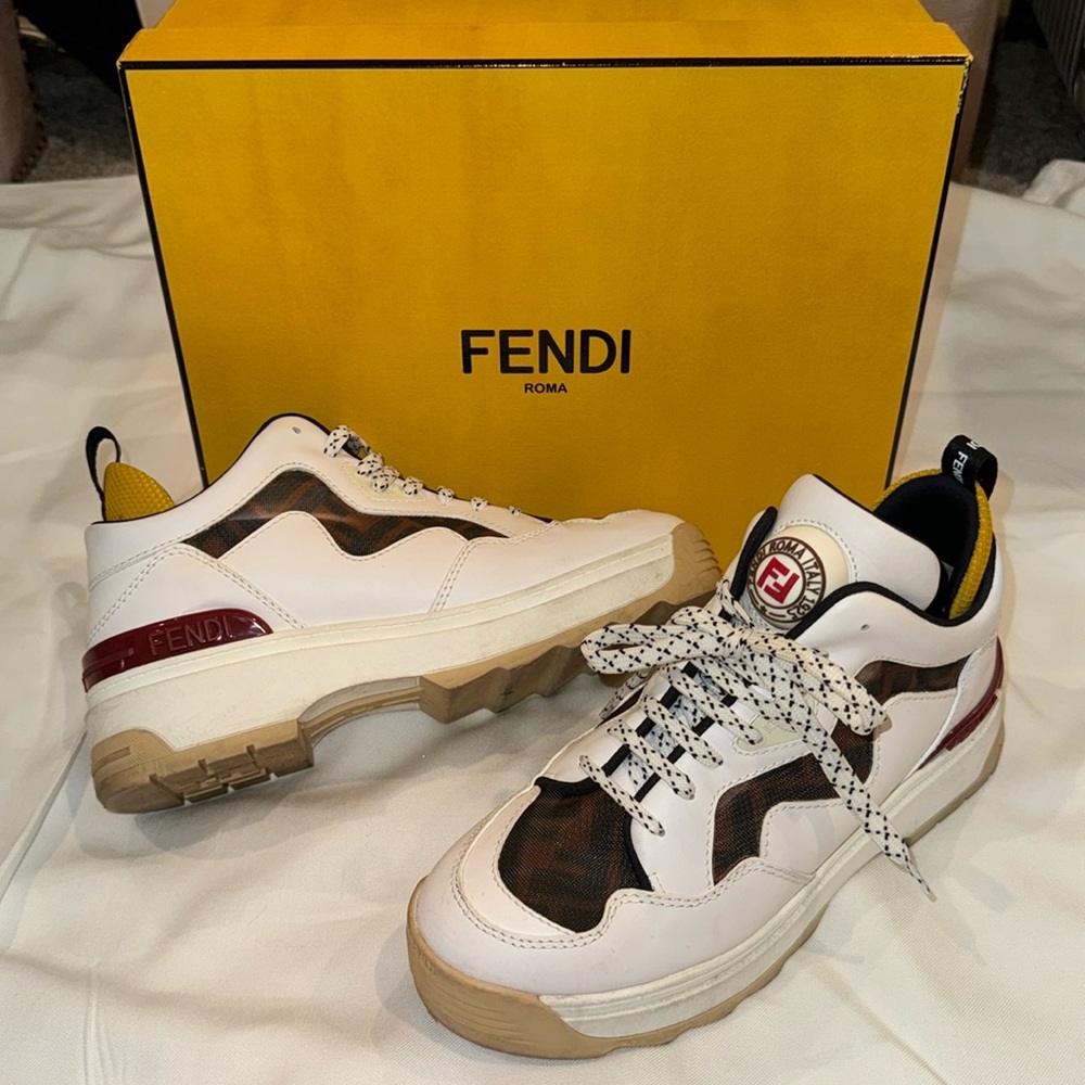Authentic FENDI sneakers with box and papers